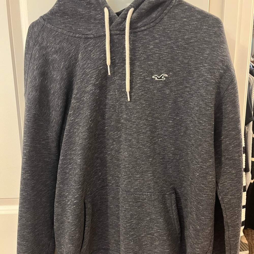 Hollister Gray Classic Hoodie Pullover Sweatshirt